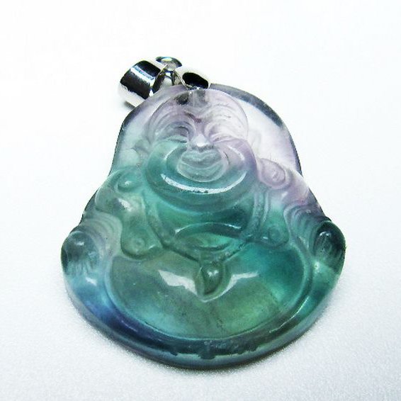 フローライト 布袋様 ペンダント [T211-5654]