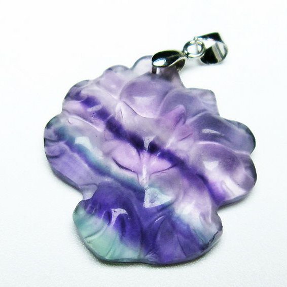 フローライト ペンダント [T211-5675]