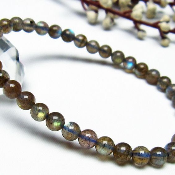 ラブラドライト ブレスレット 5mm [t219-5085]