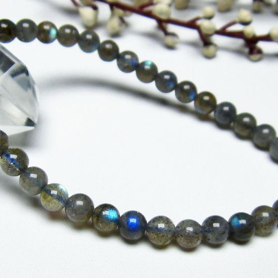 ラブラドライト ブレスレット 5mm [T219-5116]