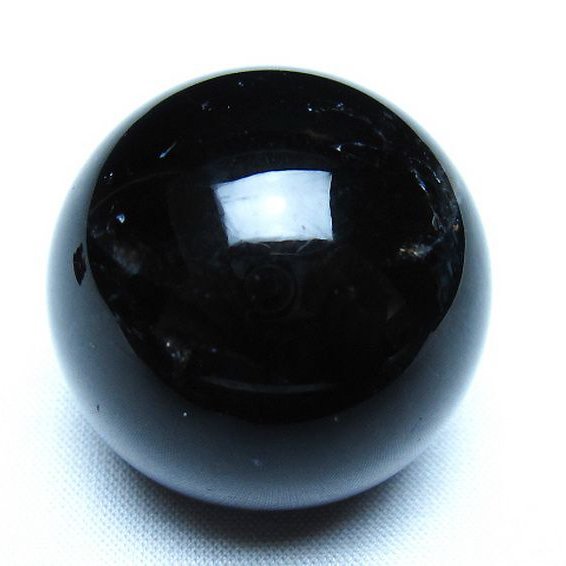 モリオン 純天然 黒水晶 丸玉 36mm [t220-10001]