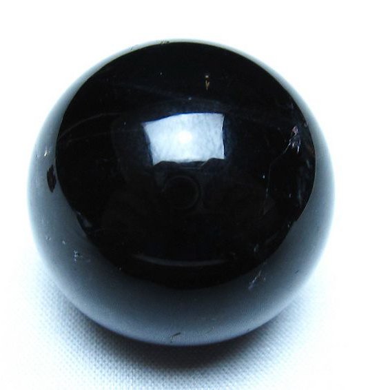 モリオン 純天然 黒水晶 丸玉 35mm [t220-10005]