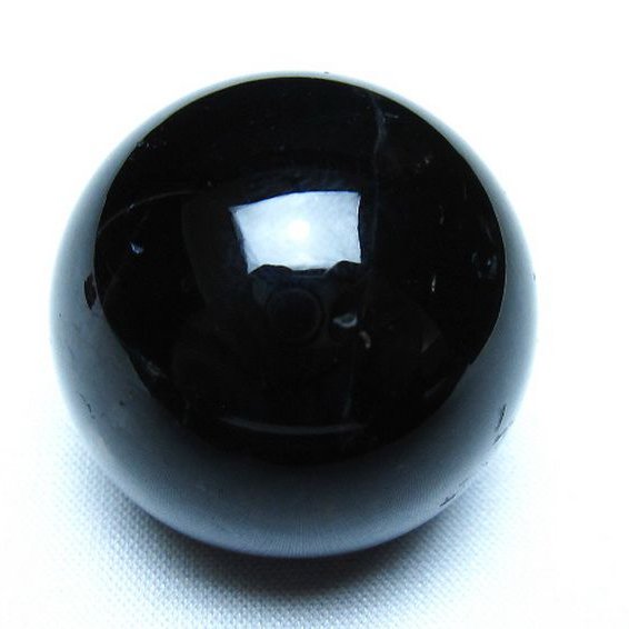 モリオン 純天然 黒水晶 丸玉 35mm [t220-10019]