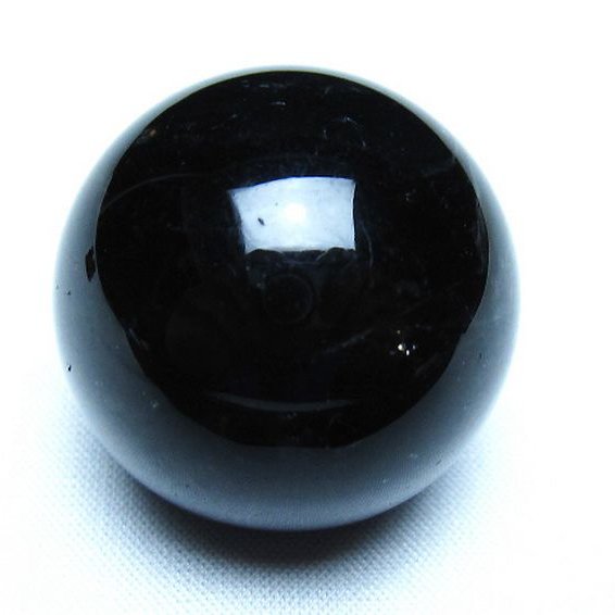 モリオン 純天然 黒水晶 丸玉 34mm [t220-10034]