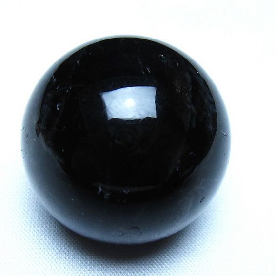 モリオン 純天然 黒水晶 丸玉 34mm [t220-10103]
