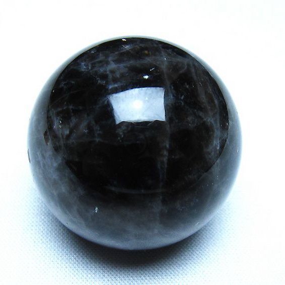 モリオン 純天然 黒水晶 丸玉 35mm [t220-10120]