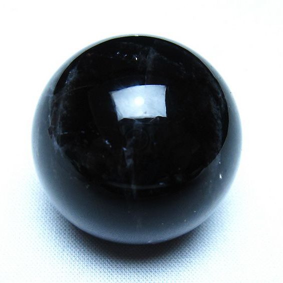 モリオン 純天然 黒水晶 丸玉 35mm [t220-10130]