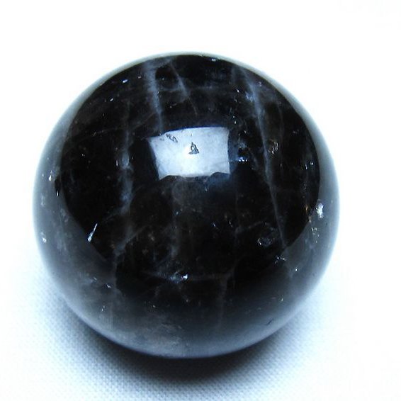 モリオン 純天然 黒水晶 丸玉 35mm [t220-10134]
