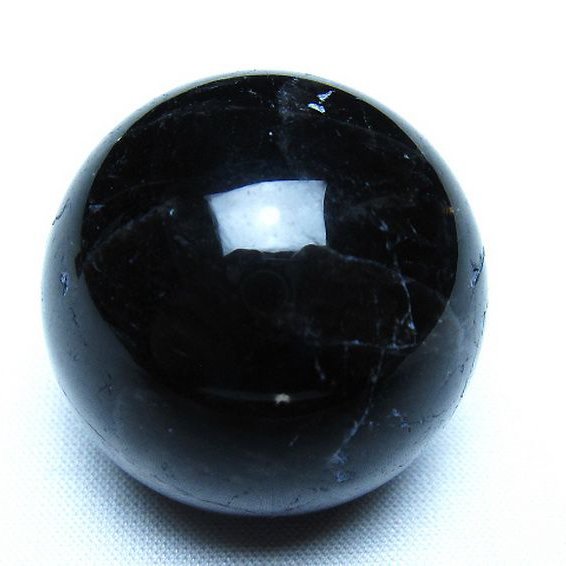 モリオン 純天然 黒水晶 丸玉 35mm [t220-10138]