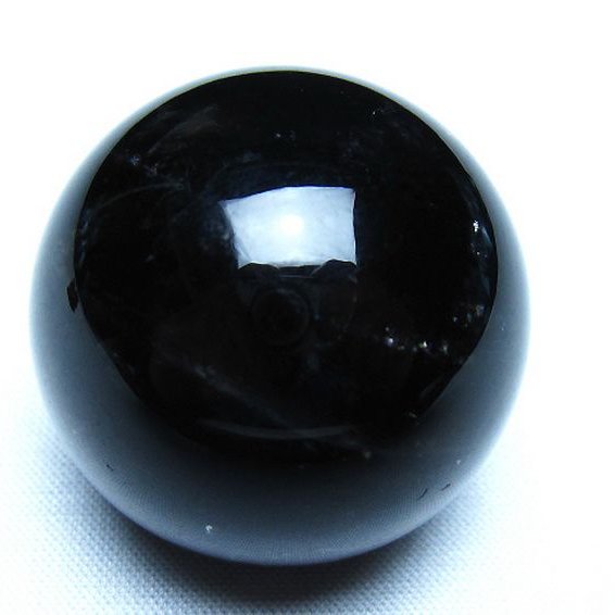 モリオン 純天然 黒水晶 丸玉 36mm [t220-10166]