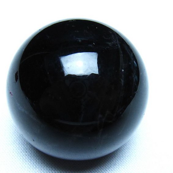 モリオン 純天然 黒水晶 丸玉 36mm [t220-10170]