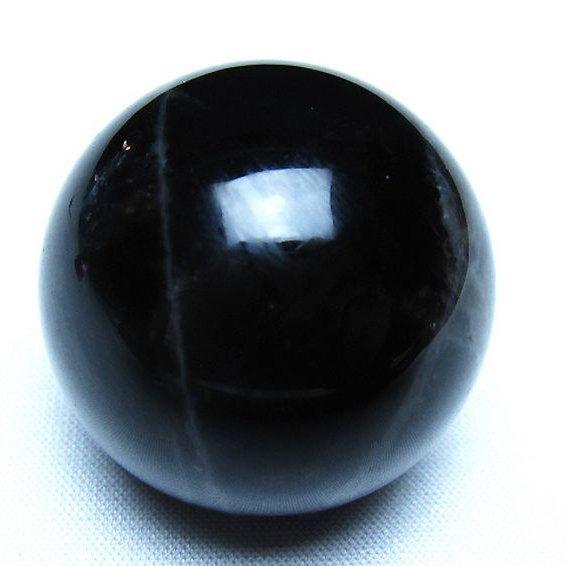 モリオン 純天然 黒水晶 丸玉 36mm [t220-10179]