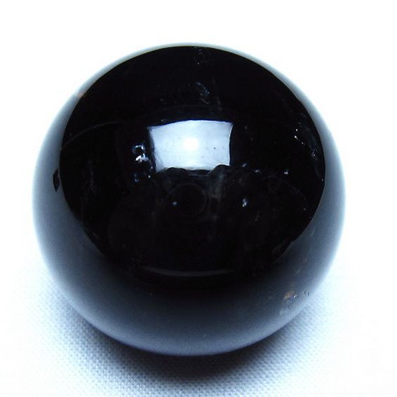 モリオン 純天然 黒水晶 丸玉 36mm [t220-10254]