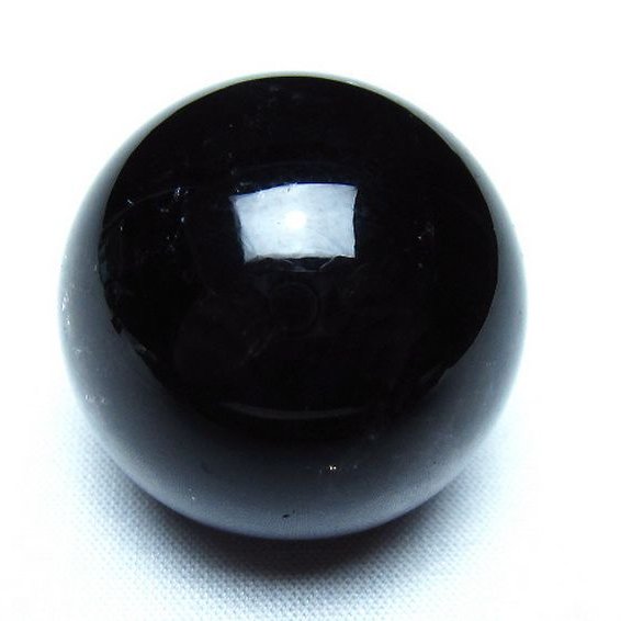 モリオン 純天然 黒水晶 丸玉 36mm [t220-10256]