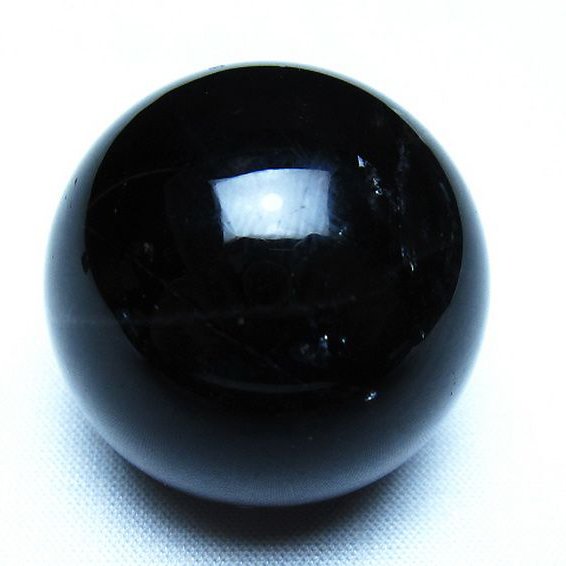 モリオン 純天然 黒水晶 丸玉 35mm [t220-10359]