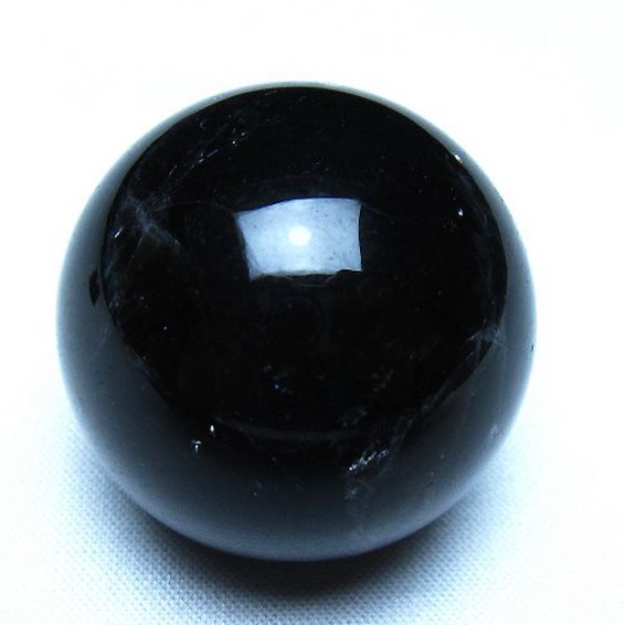モリオン 純天然 黒水晶 丸玉 36mm [t220-10441]