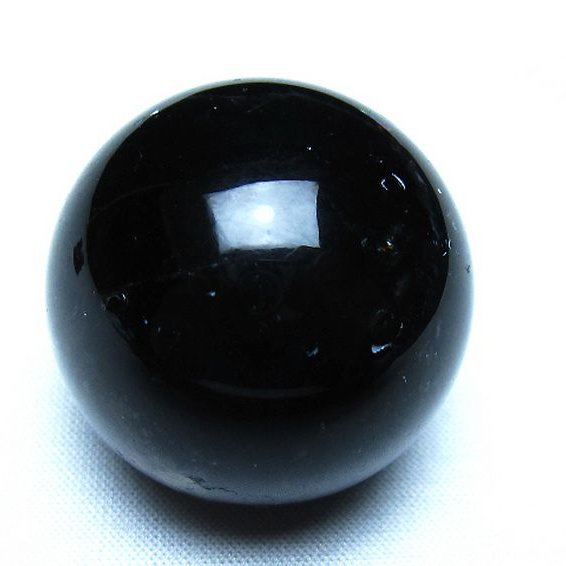 モリオン 純天然 黒水晶 丸玉 36mm [t220-10458]