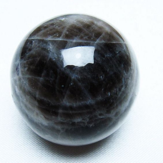 モリオン 純天然 黒水晶 丸玉 36mm [t220-9153]