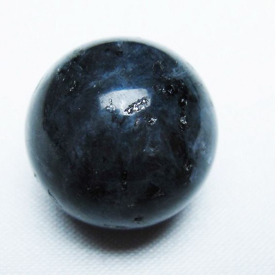 モリオン 純天然 黒水晶 丸玉 22mm [t220-9175]