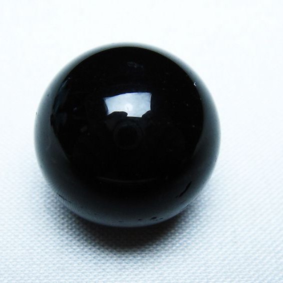 モリオン 純天然 黒水晶 丸玉 20mm [t220-9188]