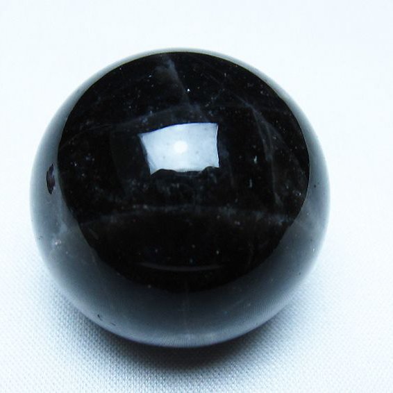 モリオン 純天然 黒水晶 丸玉 36mm [t220-9796]