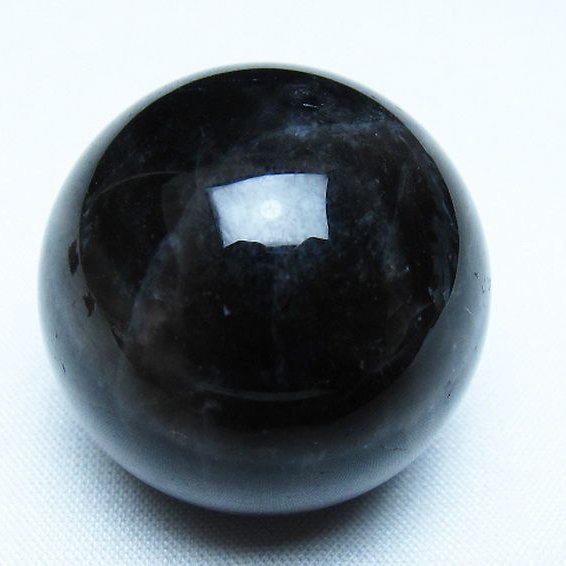 モリオン 純天然 黒水晶 丸玉 35mm [t220-9822]