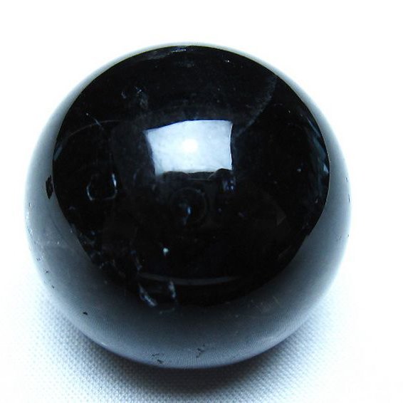 モリオン 純天然 黒水晶 丸玉 35mm [t220-9943]