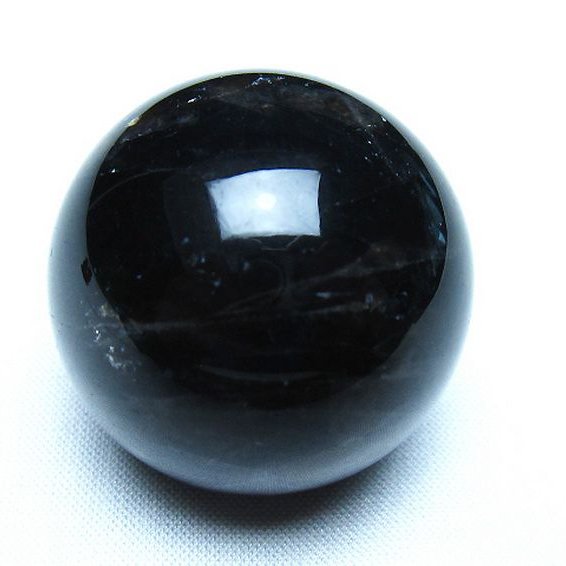 モリオン 純天然 黒水晶 丸玉 35mm [t220-9947]