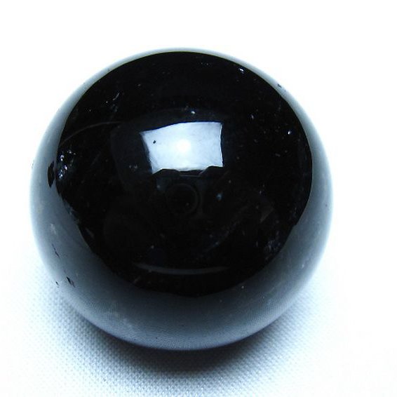 モリオン 純天然 黒水晶 丸玉 35mm [t220-9958]