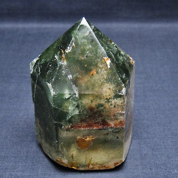 グリーンファントム水晶 六角柱[T222-2440]