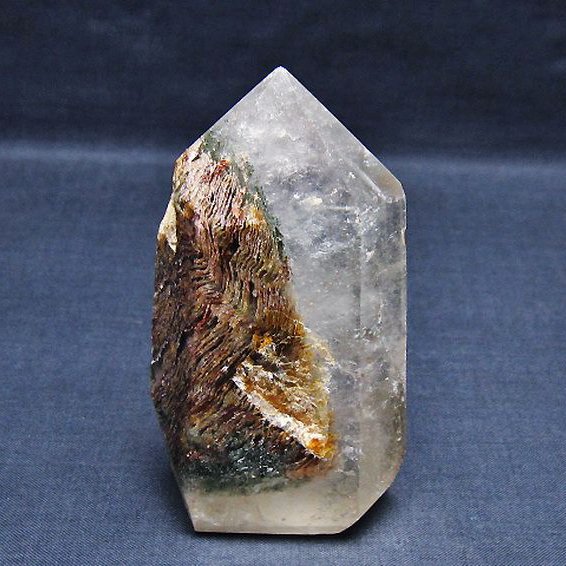 ガーデン水晶ファントム 六角柱 [t222-2457]