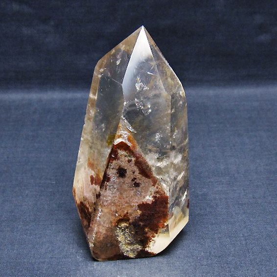 虹入り ガーデン水晶 六角柱[T222-2462]