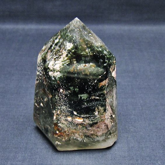 虹入り ガーデン水晶 六角柱[T222-2474]