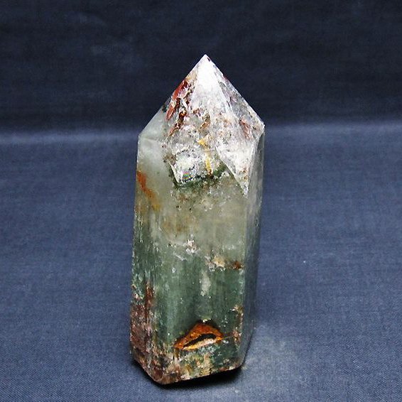 グリーンファントム水晶 六角柱[T222-2476]