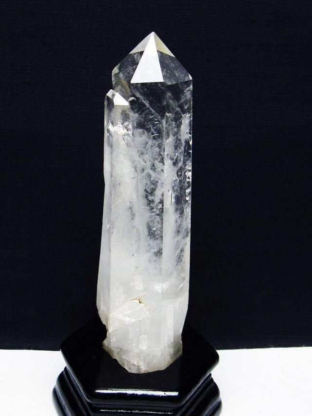 虹入り ヒマラヤ水晶 六角柱[T222-2507]