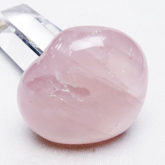 ローズクォーツハート 置物[T225-8314]