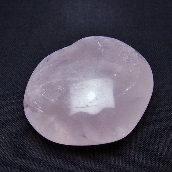 ローズクォーツハート 置物 [t225-8499]