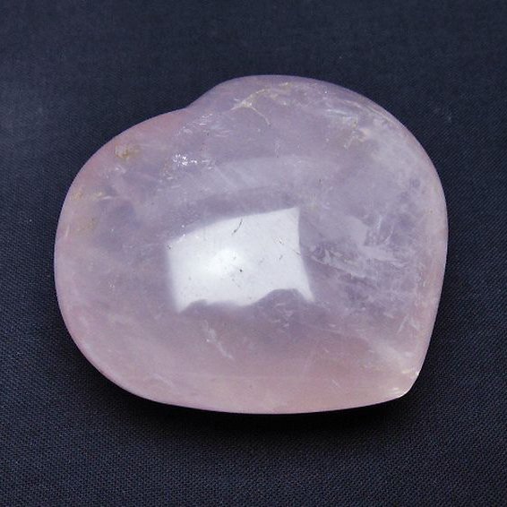 ローズクォーツハート 置物[T225-8533]