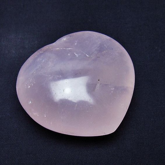 ローズクォーツハート 置物[T225-8536]