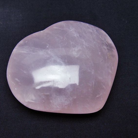 ローズクォーツハート 置物 [t225-8537]