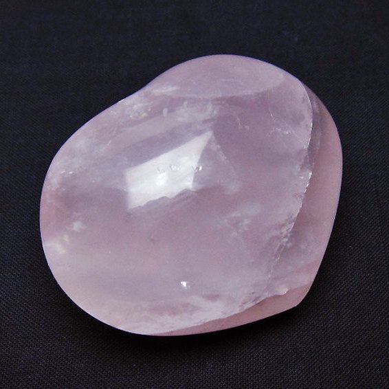 ローズクォーツハート 置物 [t225-8545]