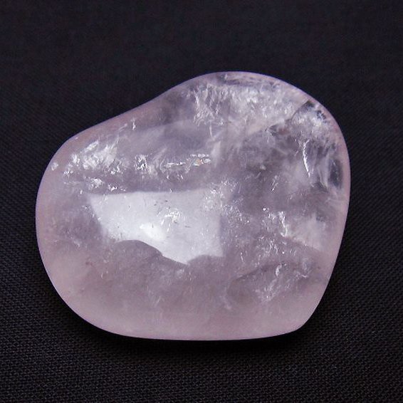 ローズクォーツハート 置物 [t225-8563]