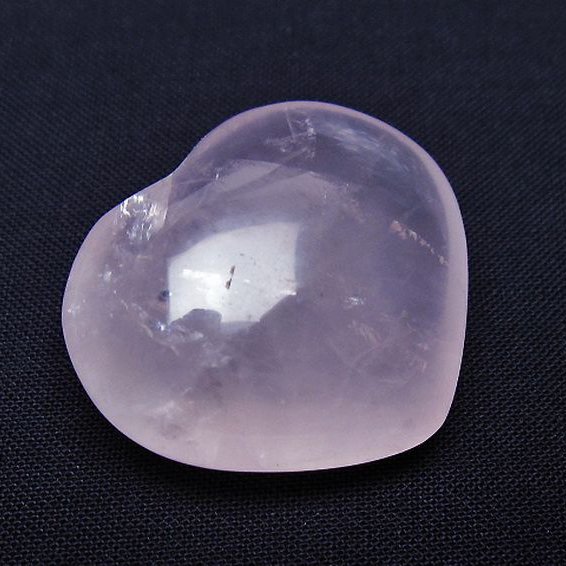 ローズクォーツハート 置物[T225-8569]