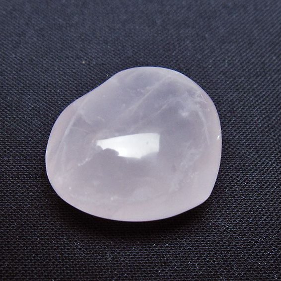 ローズクォーツハート 置物 [t225-8676]