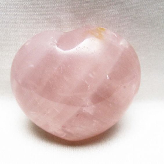 ローズクォーツハート 置物 [t225-8804]