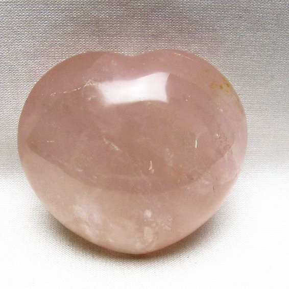 ローズクォーツハート 置物 [t225-8818]