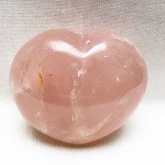 ローズクォーツハート 置物 [t225-8851]