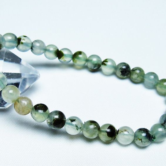 ルチル入り プレナイト ブレスレット 7mm [t228-4438]