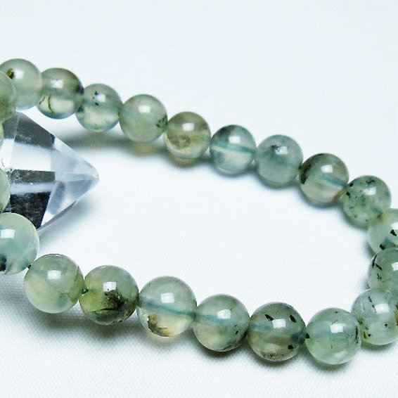 ルチル入り プレナイト ブレスレット 9mm [t228-4467]