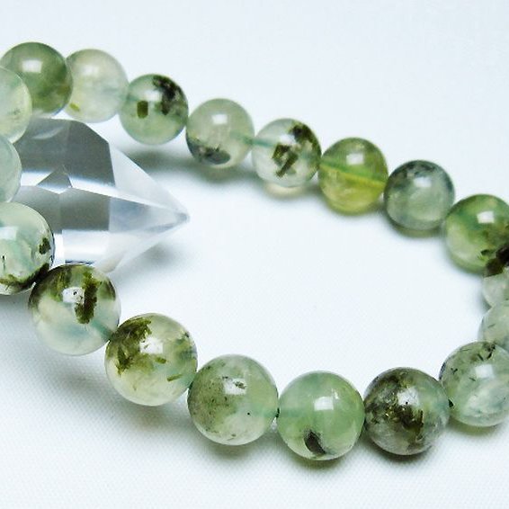 ルチル入り プレナイト ブレスレット 11mm [t228-4554]